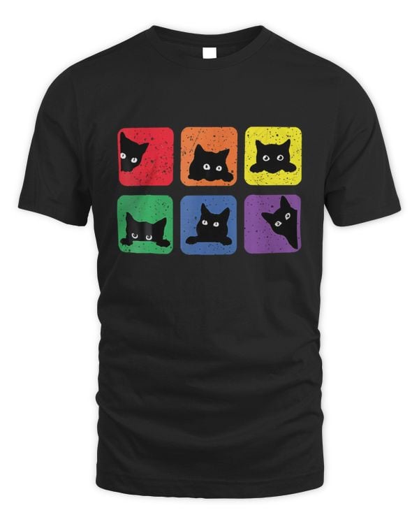 Funny Cats LGBT Cat Rainbow