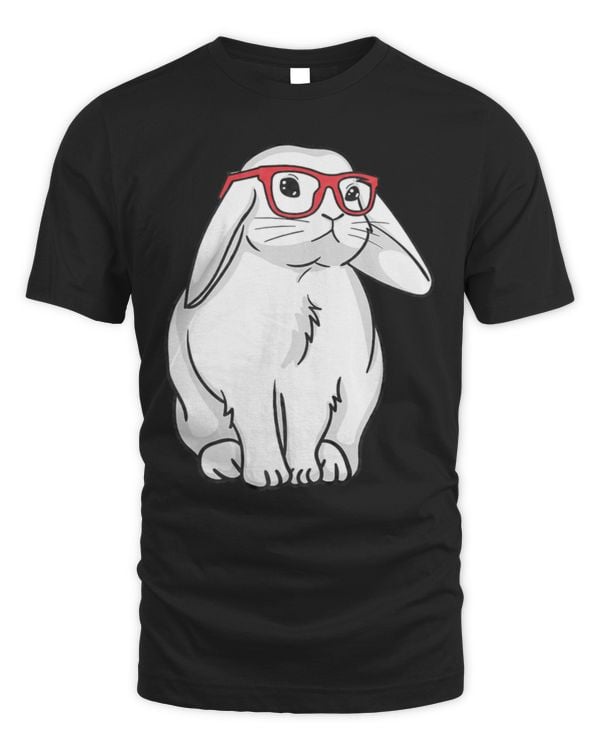 cute bunny with glasses