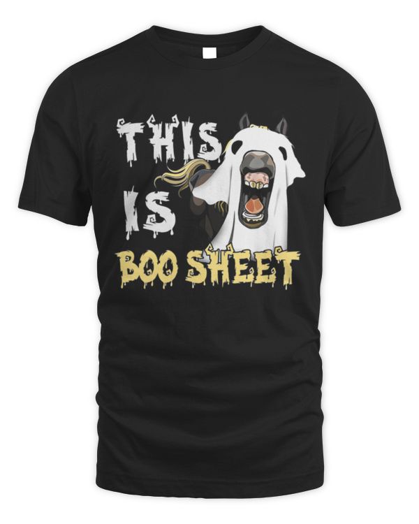 This Is Boo Sheet Funny Halloween Horse Ghost