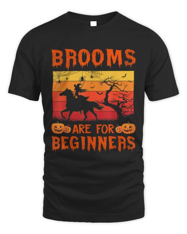 Horses Witch Halloween Brooms Are For Beginners