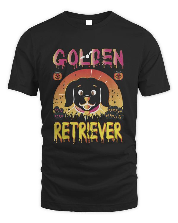 Funny Halloween Golden Retriever Dog