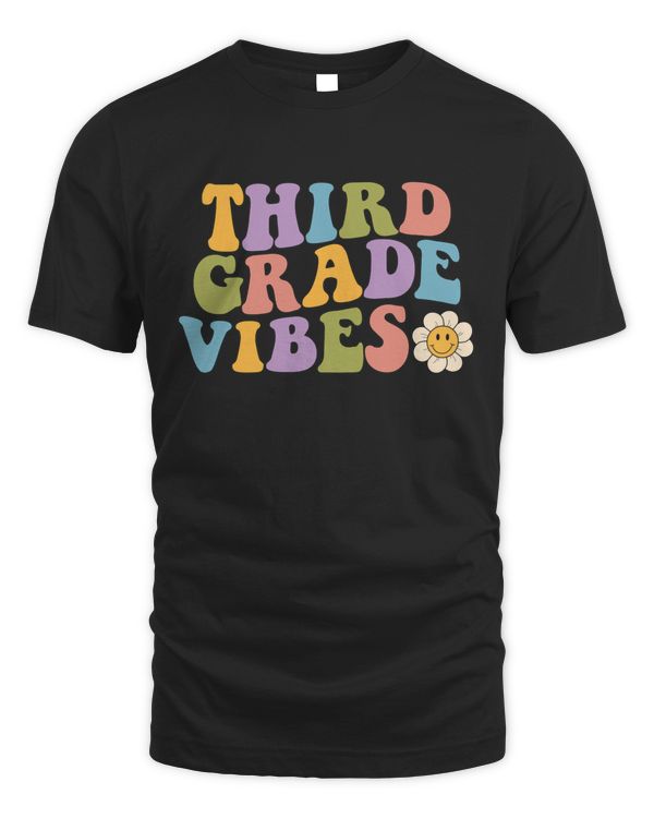 Retro Groovy 3rd Grade Teacher Back To School Third Grade