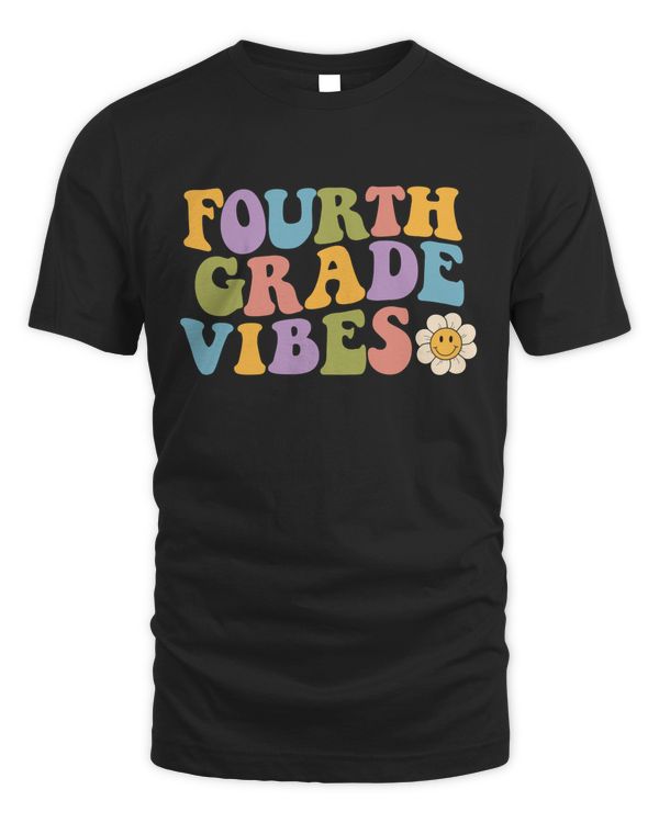 Retro Groovy 4th Grade Teacher Back To School Fourth Grade