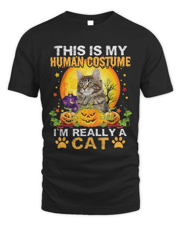 This Is My Human Costume Im Really A Cat Maine Coon
