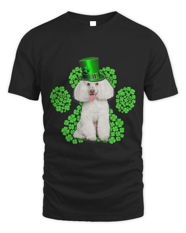 Poodle Shamrock Paw Clovers St Patricks Day