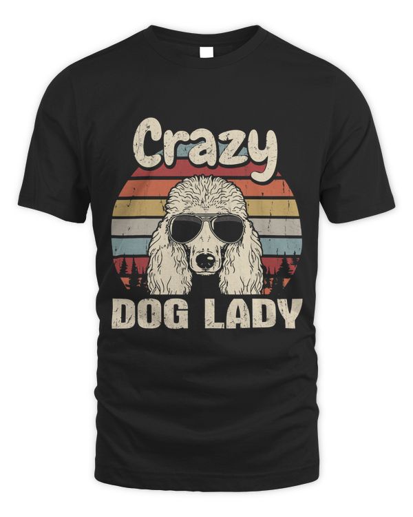 Standard Poodle Lover Crazy Dog Lady Vintage Mothers Day