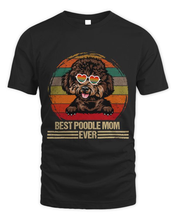 Vintage Best Poodle Mom Ever Mothers Day For Dog Mom 2