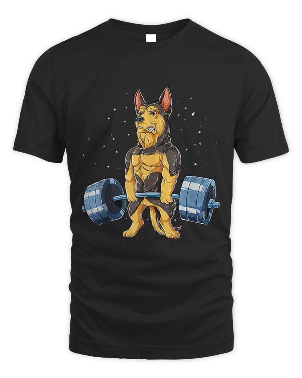 German Shepherd Weightlifting Fitness Dog For Dog Lover