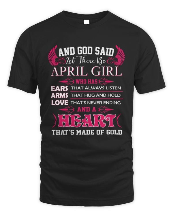 And God Said Let There Be April Woman Girl