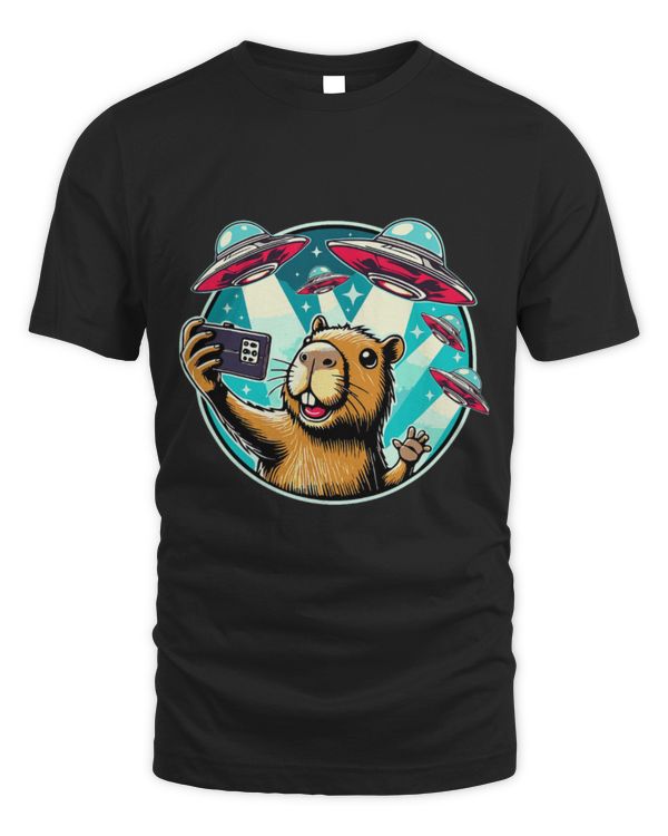 Capybara Pet Selfie with UFOs 3
