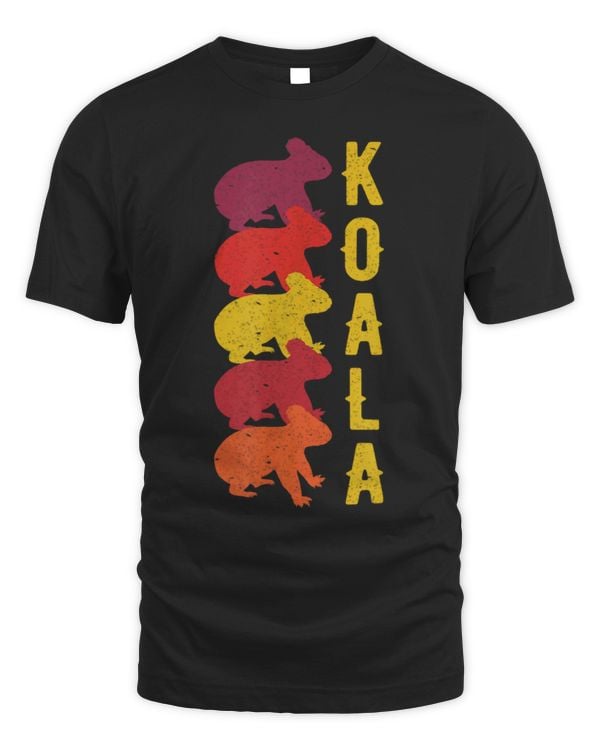 Koala Pet Australia Day Retro Vintage Silhouettes