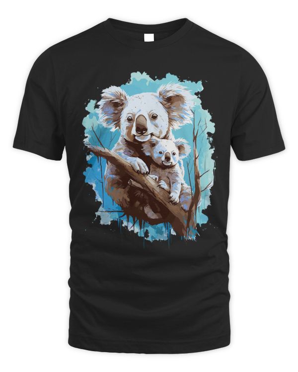 Koala Pet Bear Mom Baby Wildlife Animal Lover Print Art 6