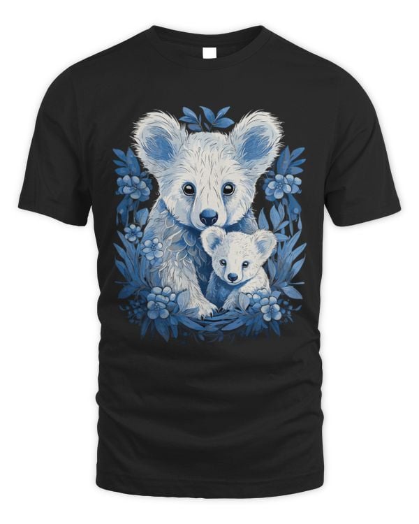 Koala Pet Bear Mom Baby Wildlife Animal Lover Print Art