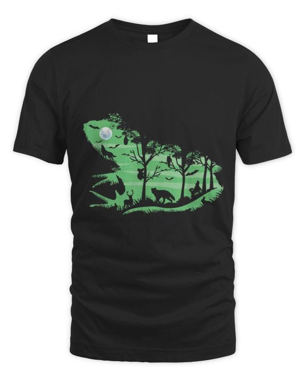 Koala Pet Frog Swamp Scene Nature with rabbits koala wolves bats