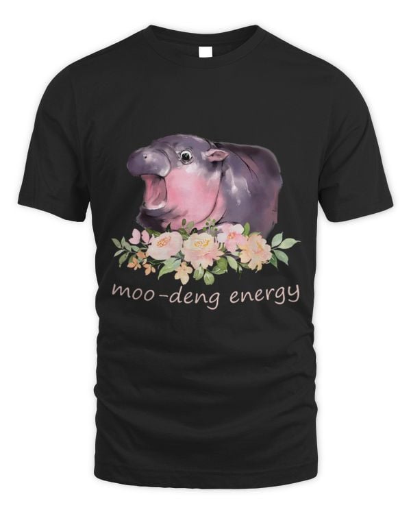 Hippo Pet Moo Deng Energy Floral Hippo