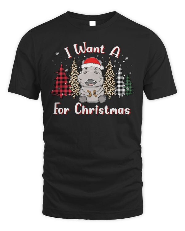 Hippo Pet I Want A Hippo Clothing Christmas Pajamas Hippopotamus Funny