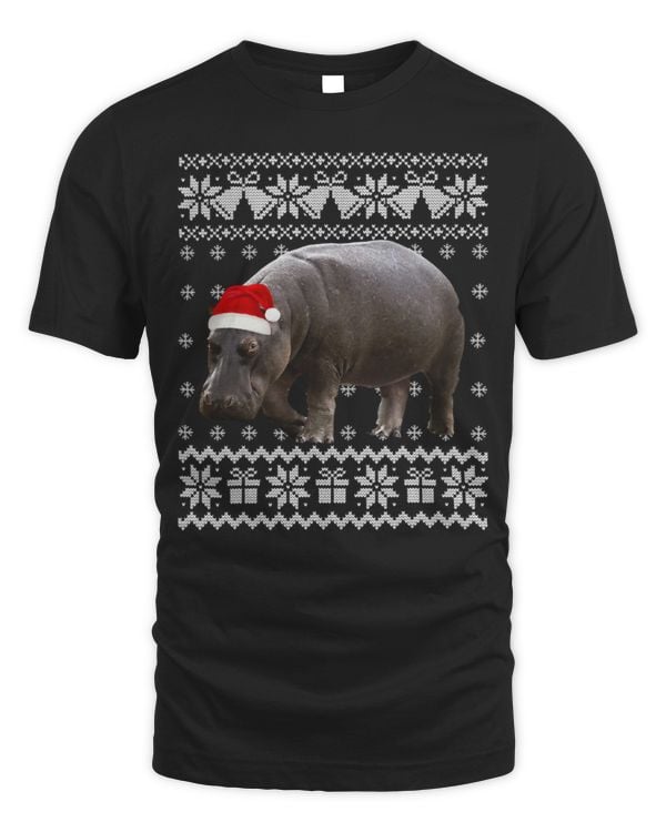 Hippo Pet Christmas Funny Ugly Christmas Sweater