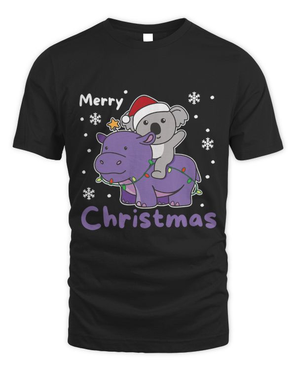 Hippo Pet Christmas Hippo Koala Merry Christmas Hippopotamus Koala 9