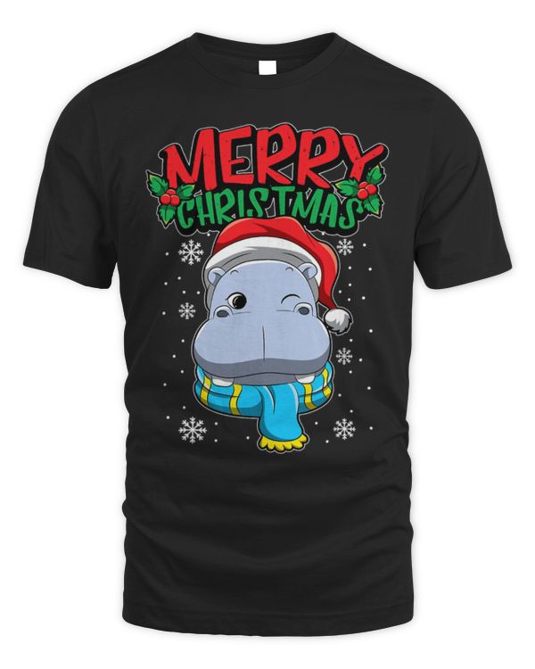 Hippo Pet Christmas Hippo Sweet Christmas Animals