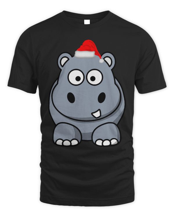 Hippo Pet Christmas Hippo XMAS Hippopotamus Merry XMas Feliz Navidad
