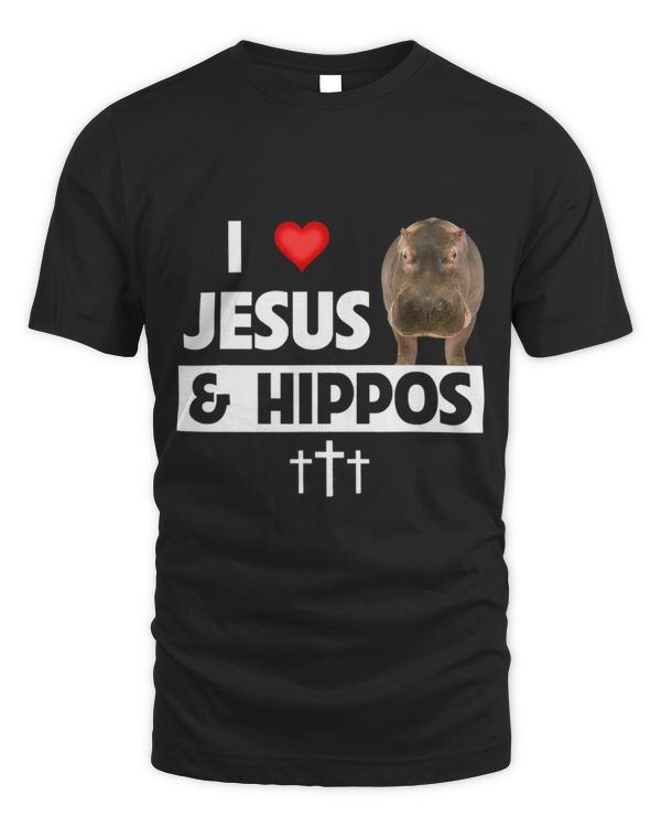 Hippo Pet Christian I Love Jesus and Hippos Christian Wildlife Safari Animals