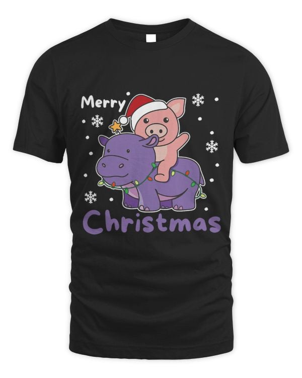 Hippo Pet Christmas Hippo Pig Merry Christmas Hippopotamus Pig 9