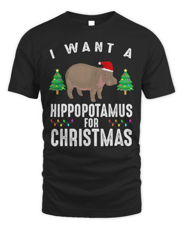 Hippo Pet I WANT A HIPPOPOTAMUS FOR CHRISTMAS MATCHING FAMILY PAJAMAS