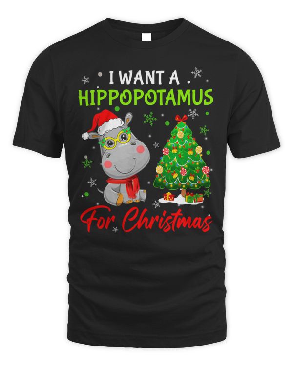 Hippo Pet I Want A Hippopotamus For Christmas Lights Hippo Xmas Pajama 77