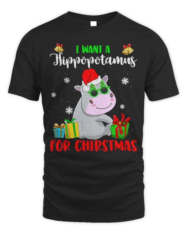 Hippo Pet I Want A Hippopotamus For Christmas Lights Hippo Xmas Pajama 253