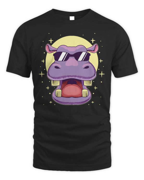Hippo Pet Cool Hippo Cute Hippopotamus Sunglasses Animal Zoo Lover
