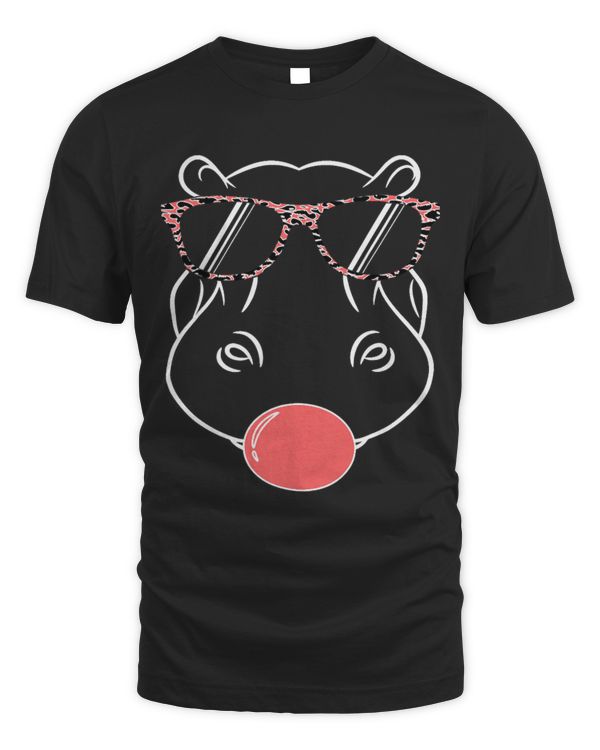 Hippo Pet Cool Hippo Design Cute Hippopotamus W Sunglass