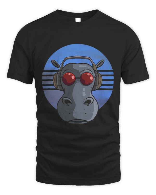 Hippo Pet Cool hippo with headphones