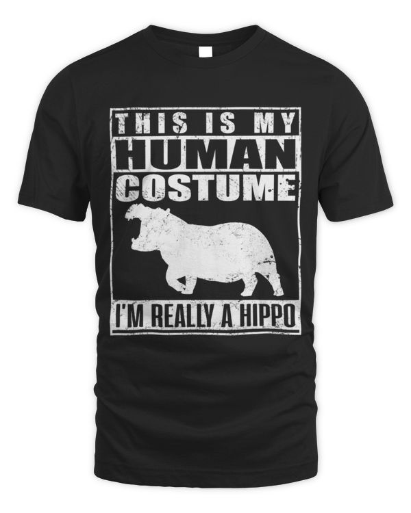 Hippo Pet My Human Costume Im Really A Hippo Halloween