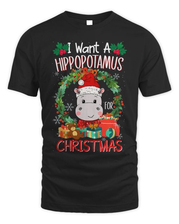 Hippo Pet I Want a Hippopotamus for Christmas Hippo Lover Pyjama