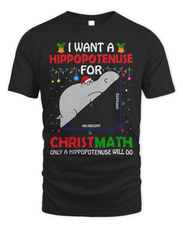 Hippo Pet I Want a Hippopotenuse for Christmath Math Teacher Christmas (3)