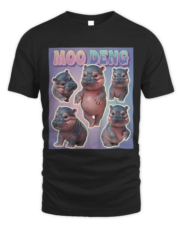 Hippo Pet Kids Cute Pygmy Hippo Baby MooDeng Viral Meme Moodeng Funny