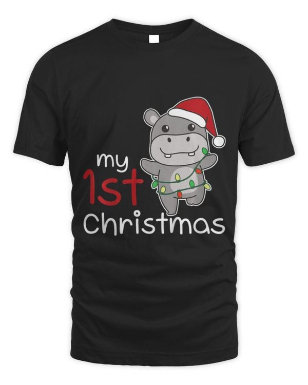 Hippo Pet Kids Hippopotamus My st Christmas Hippos Baby Christmas