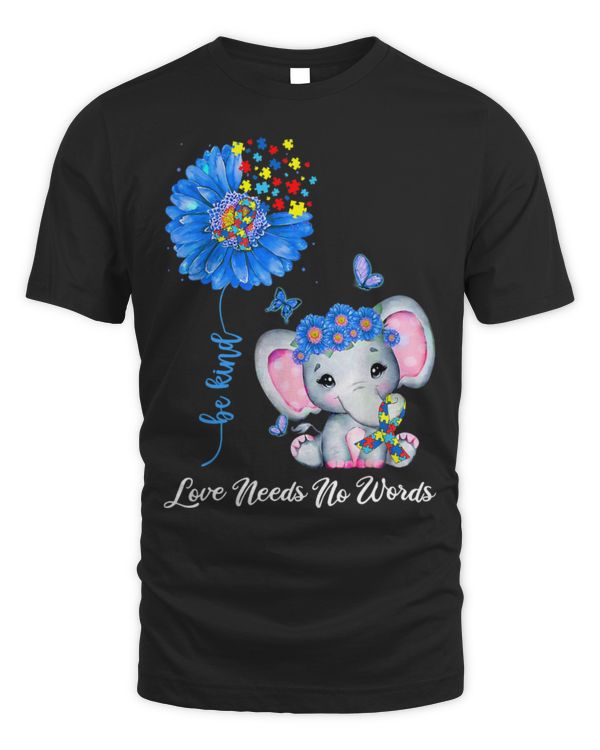Elephant Mammal Autistic Love Needs No Words Elephant Flower Be Kind
