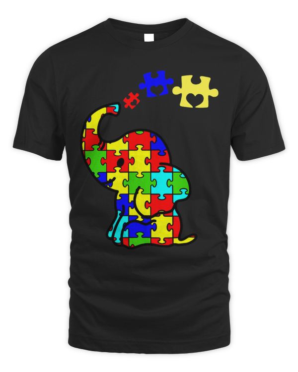Elephant Mammal Autistic Puzzle Elephant Autism awareness accept understand love