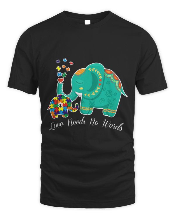 Elephant Mammal Autistic Puzzle Elephant Love Needs No Words Autism Mom Dad Teacher