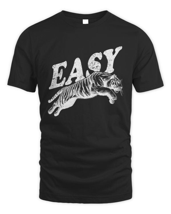Retro Vintage Easy Boho Tiger Distressed Graphic Men Women TShirt