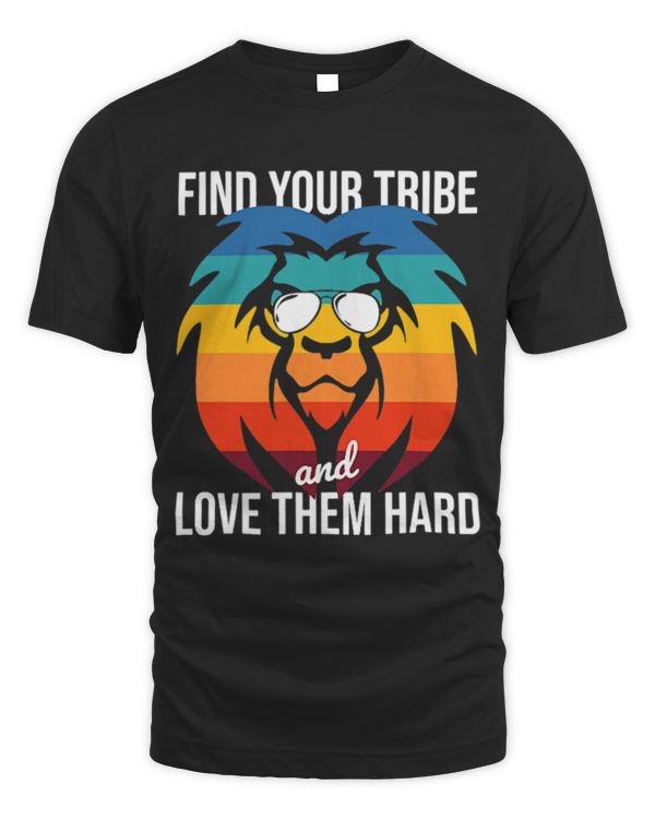 Lion Pet Find Your Tribe Love Them Hard Aesthetic Retro King Lion