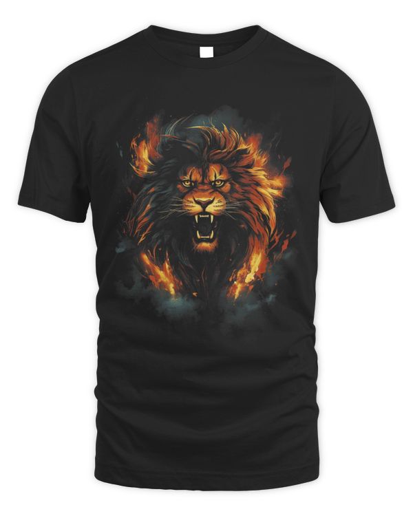 Lion Pet Fire Animal Jungle Savannah Wildlife Powerful 1