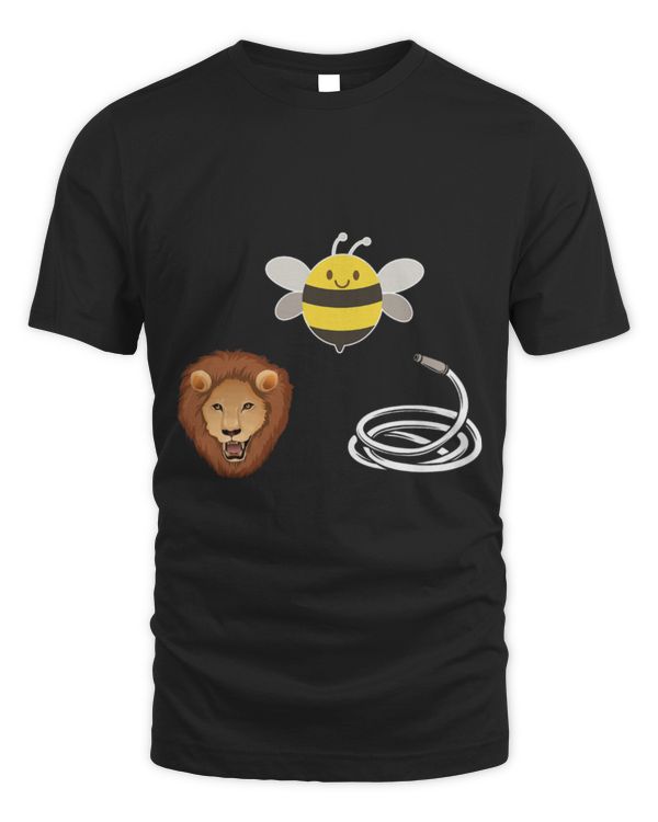 Lion Pet Hose Bee Lion Funny Bee Lover