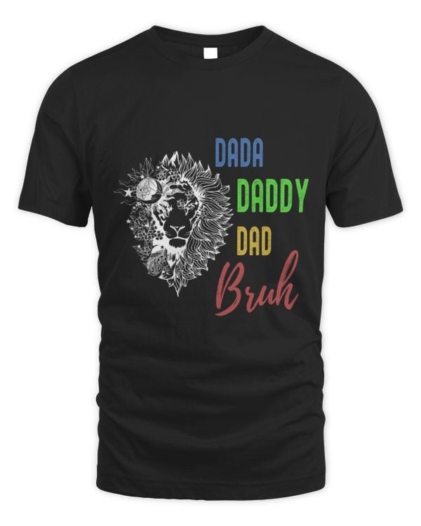 Lion Pet Cool Funny Dada Daddy Dad Bruh with Lion for Fathers Day