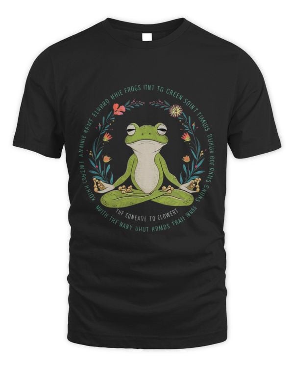 Frog Pet Peace Sign Yoga Frogs Cool Peace Frog Floral