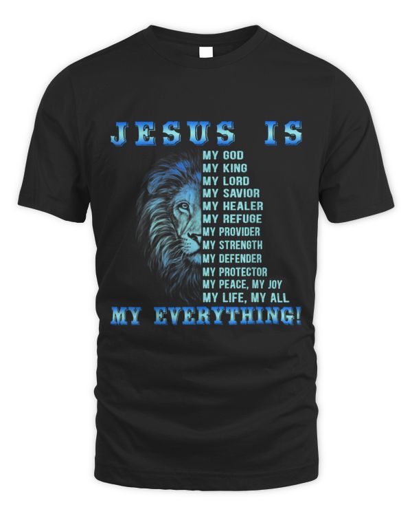 Lion Pet Jesus Is My God King My Lord My Savior Blues Lion Christian