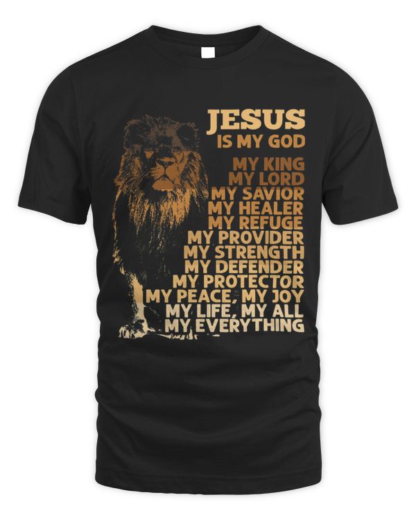 Lion Pet Jesus Is My God My King Black History Month BLM Melanin Lion 8
