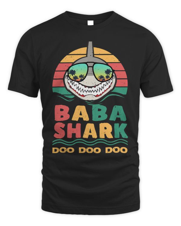 Shark Pet Baba Shark Fathers Day Papa Dad Grandpa Men
