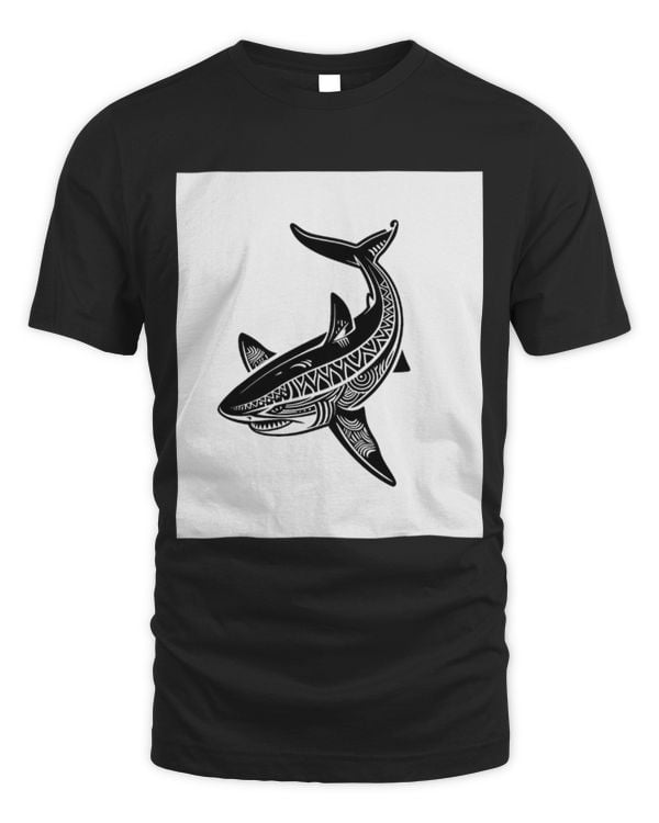 Shark Pet Black White Minimalism Shark